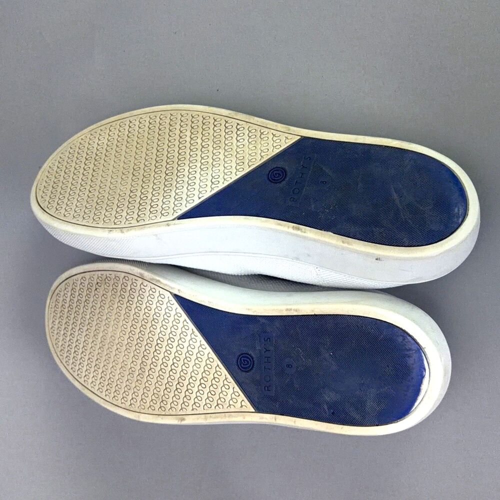 Rothy's Slip-On Shoes Women's Size US 8 White Knit The Original Comfort Sneakers - Picture 7 of 7